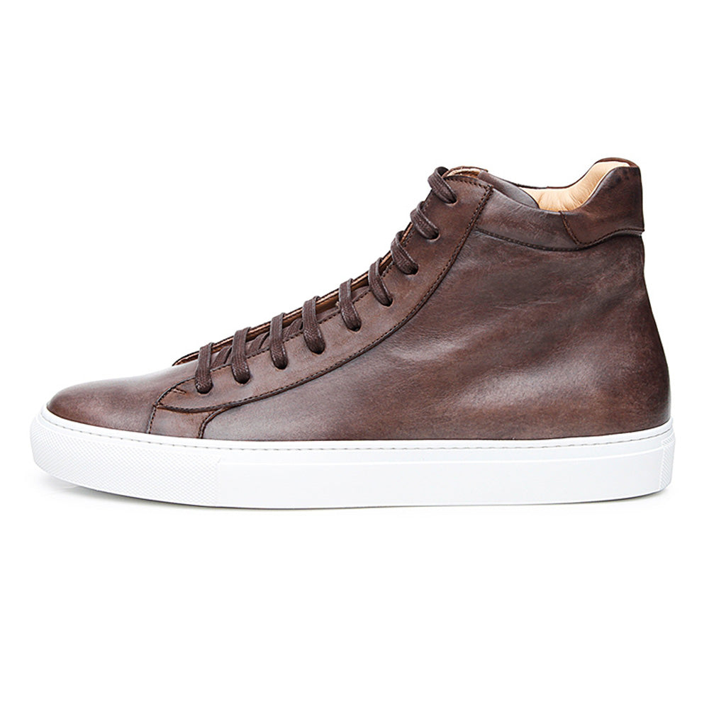 Shawn Brown Patina Finish High Top Sneaker